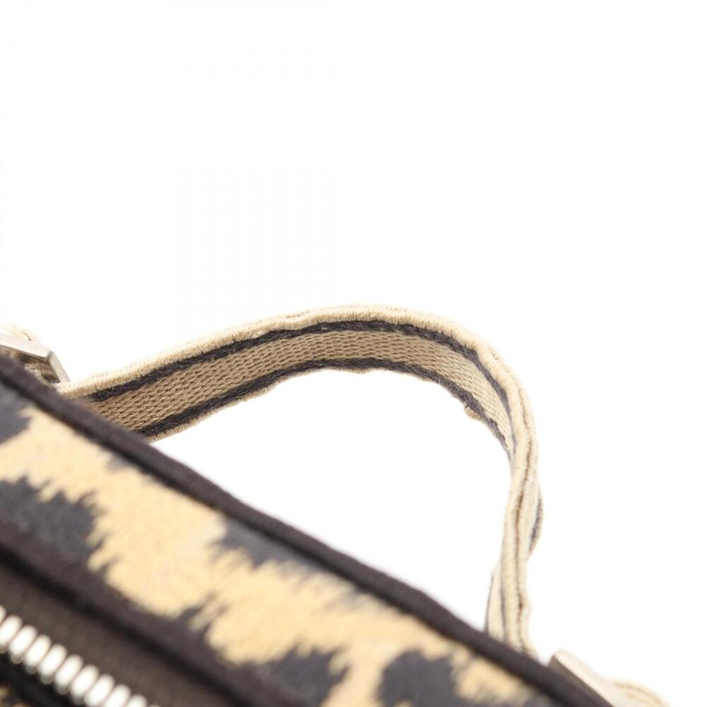 Dior Vanity TRAVEL Handbag Beige Canvas Black Tan - Picture 7 of 8